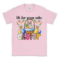 Bubblegum Pink Oh For Peeps Sake Easter Classic Tee - CowhideDigitalArt