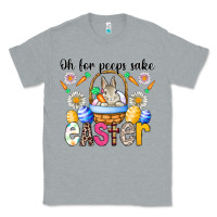 Heather Grey Oh For Peeps Sake Easter Classic Tee - CowhideDigitalArt