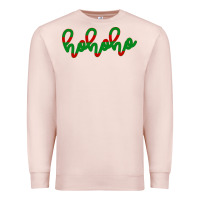 Pale Pink Christmas Ho Ho Ho Premium Sweatshirt - Bettercallsaul