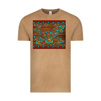 Western Thunderbird And Arrow With Aztec Leopard Vintage Tee | Teevron