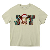 Mossy christmas joy with heifer cow Heavy Core Tee - RanaPortraitStore