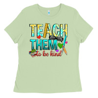 Matcha teach them to be kind Ladies Tee - texasbilliewilder