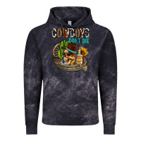 Cloud Black cowboys don't die Vintage Hoodie - AdoDesignShop