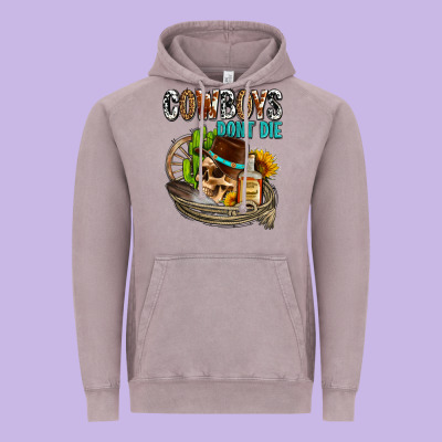 Cowboys Don't Die Vintage Hoodie Designed By Adodesignshop