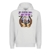 Dove Grey My Crystal Ball Says You're Premium Hoodie - texasbilliewilder