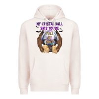 Pale Pink My Crystal Ball Says You're Premium Hoodie - texasbilliewilder