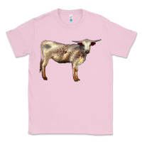 Bubblegum Pink Texas Longhorn Heifer Classic Tee - LillyAllenDesigns