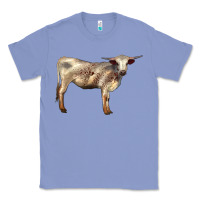 Colony Blue Texas Longhorn Heifer Classic Tee - LillyAllenDesigns