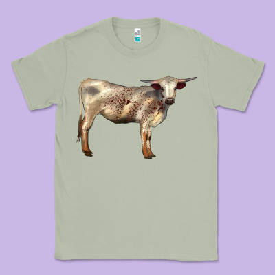 Texas Longhorn Heifer Classic Tee Designed By Lillyallendesigns