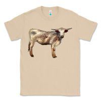 Mushroom Texas Longhorn Heifer Classic Tee - LillyAllenDesigns