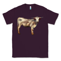 Plum Texas Longhorn Heifer Classic Tee - LillyAllenDesigns