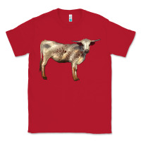 Red Texas Longhorn Heifer Classic Tee - LillyAllenDesigns
