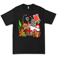 Black nurse  and christmas Premium Tee - AdoDesignShop