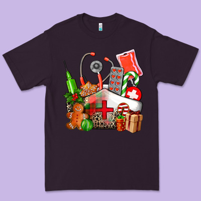 Nurse  And Christmas Premium Tee Designed By Adodesignshop