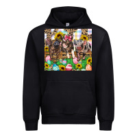 Black easter farm animals Happy Easter Day Urban Hoodie - CowGirlArtShop