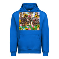 Cobalt easter farm animals Happy Easter Day Urban Hoodie - CowGirlArtShop