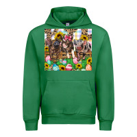 Emerald easter farm animals Happy Easter Day Urban Hoodie - CowGirlArtShop