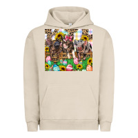Pigment French Oak easter farm animals Happy Easter Day Urban Hoodie - CowGirlArtShop