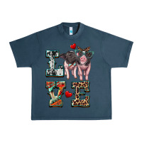 Midnight Navy love baby pigs Urban Heavy Tee - Artiststas