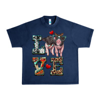 Navy love baby pigs Urban Heavy Tee - Artiststas