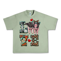 Oil Green love baby pigs Urban Heavy Tee - Artiststas
