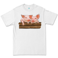White barn pigs Premium Tee - RanaPortraitStore