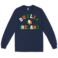 Navy dublİn ireland Long Sleeve Tee - MaliasSmallBusiness
