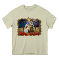 Mossy merry christmas holy family Heavy Core Tee - RanaPortraitStore