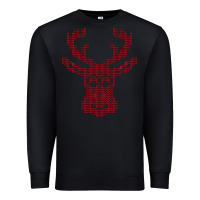 Black Christmas Deer Ugly Premium Sweatshirt - Bettercallsaul