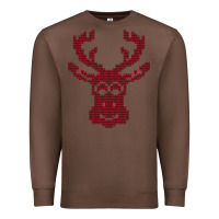 Chestnut Christmas Deer Ugly Premium Sweatshirt - Bettercallsaul