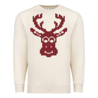 Sandshell Christmas Deer Ugly Premium Sweatshirt - Bettercallsaul