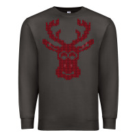 Smoke Christmas Deer Ugly Premium Sweatshirt - Bettercallsaul
