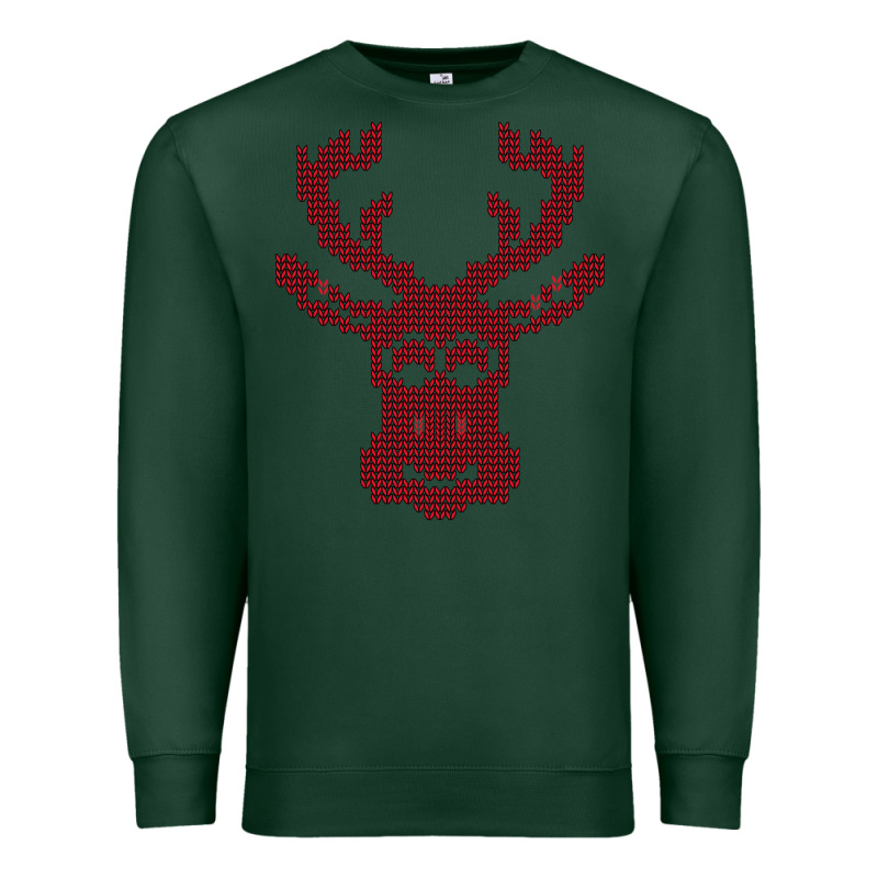 Christmas Deer Ugly Premium Sweatshirt by Bettercallsaul | Teevron