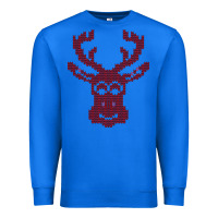 True Royal Christmas Deer Ugly Premium Sweatshirt - Bettercallsaul