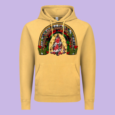 Trees Rainbow Vintage Hoodie Designed By Jahusdesignshop