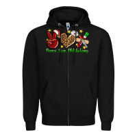 Black Peace love Phlebotomy Christmas Zipper Hoodie - NancyCooperArtShop