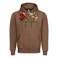 Chestnut Peace love Phlebotomy Christmas Zipper Hoodie - NancyCooperArtShop