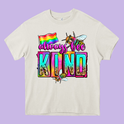 Always Bee Kind Heavy Core Tee Designed By Zillion Design Studio