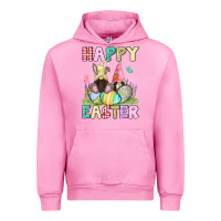 Fuchsia Pink Happy Easter gnomies Easter Day Urban Hoodie - CowGirlArtShop
