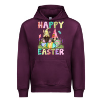 Mauve Wine Happy Easter gnomies Easter Day Urban Hoodie - CowGirlArtShop