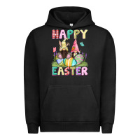 Pigment Black Happy Easter gnomies Easter Day Urban Hoodie - CowGirlArtShop