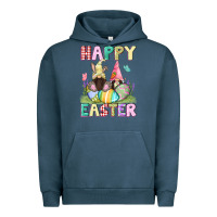 Pigment Midnight Navy Happy Easter gnomies Easter Day Urban Hoodie - CowGirlArtShop