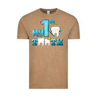 Vintage Coffee my first tooth with teeth Vintage Tee - AdoDesignShop