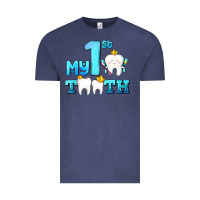 Vintage Denim my first tooth with teeth Vintage Tee - AdoDesignShop