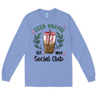 Colony Blue iced coffee social club Long Sleeve Tee - MaliasSmallBusiness