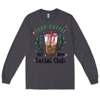 Smoke iced coffee social club Long Sleeve Tee - MaliasSmallBusiness