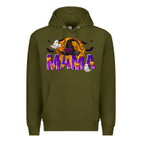Army Green Halloween Mama Premium Hoodie - texasbilliewilder