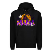 Black Halloween Mama Premium Hoodie - texasbilliewilder