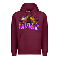 Burgundy Halloween Mama Premium Hoodie - texasbilliewilder