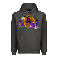 Charcoal Heather Halloween Mama Premium Hoodie - texasbilliewilder